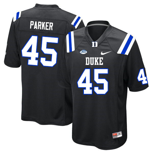 Men #45 Austin Parker Duke Blue Devils College Football Jerseys Sale-Black